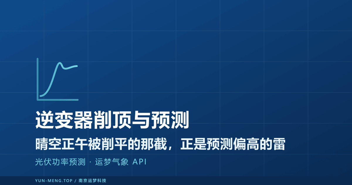 逆变器限电（clipping）对光伏功率预测的影响与建模 封面