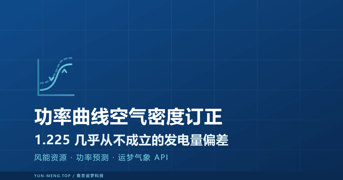 风电功率曲线的空气密度订正：被忽视的发电量偏差 封面