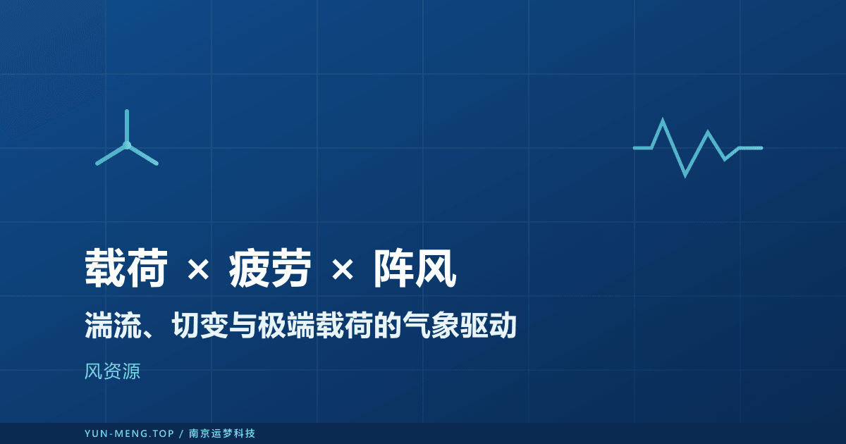 风机载荷与疲劳的气象驱动：湍流、切变与极端阵风 封面